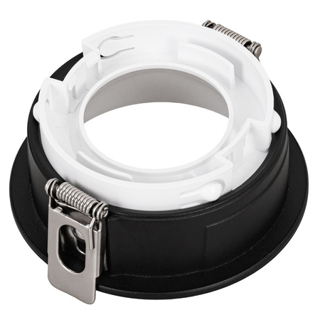 4x Oprawa halogenowa sufitowa podtynkowa GU10 czarno-biała