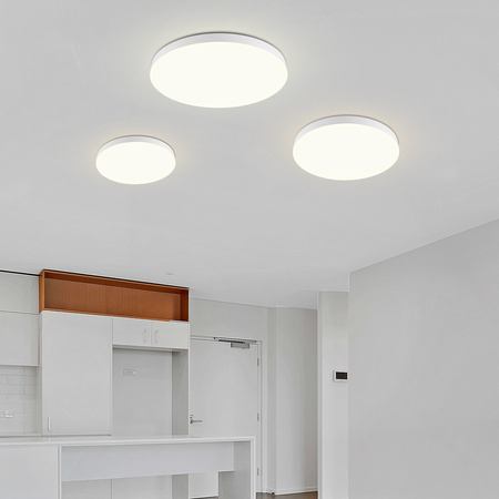 Plafon sufitowy LED okrągły biały 3 barwy światła 3 poziomy jasności 50cm IP54