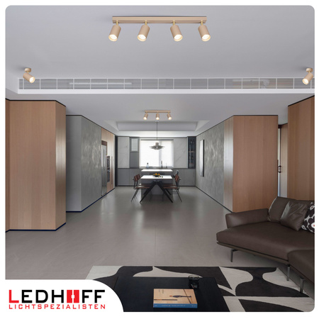 Lampa sufitowa Kinkiet poczwórny GU10 beżowy kaszmirowy LUMIO