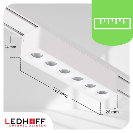 Oświetlenie szynowe magnetyczne ZESTAW listwa 1m + 3x reflektor LED
