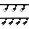 Oświetlenie szynowe czarne 4x lampa GU10 + szyna 1m