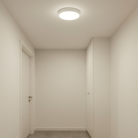 Plafon sufitowy LED biały 30cm - wysoka wydajność świetlna 100lm/W