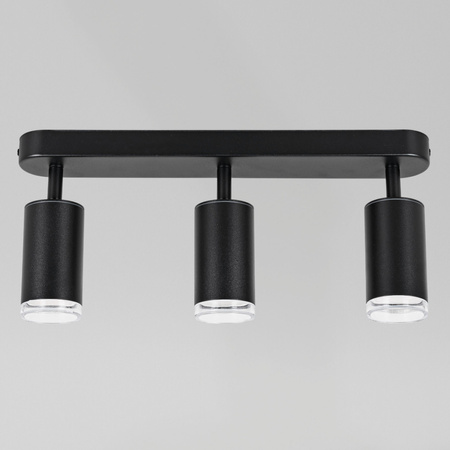 Kinkiet sufitowy potrójny SPOT 3xGU10 czarny wodoodporny