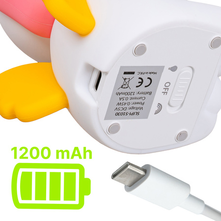 Lampka nocna LED dla dzieci JEDNOROŻEC wielokolorowe światło RGB