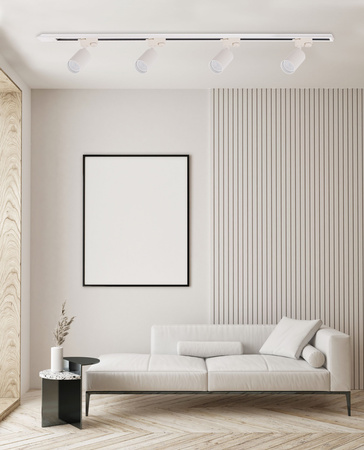 Oświetlenie szynowe białe 3x GU10 szyna 1m