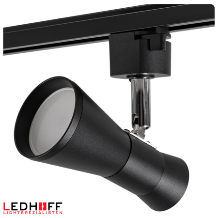 Reflektor szynowy czarny GU10 lampa na szynoprzewód