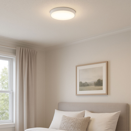 Plafon LED z PILOTEM Lampa sufitowa ŚCIEMNIANA 40cm