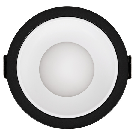 3x Oprawa halogenowa sufitowa podtynkowa GU10 czarno-biała