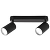 Kinkiet sufitowy podwójny Spot GU10 czarny