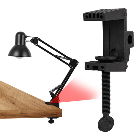 Lampka biurkowa LED czarna 35W E27