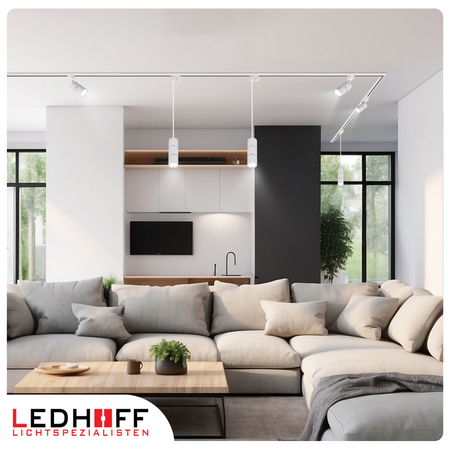 Łącznik kątowy typu "L" do szyn oświetleniowych LED biały szynoprzewodu listwy