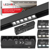 Lampa soczewkowa punktowa LED do szyny magnetycznej M20 6W 11cm czarna 3 BARWY ŚWIATŁA