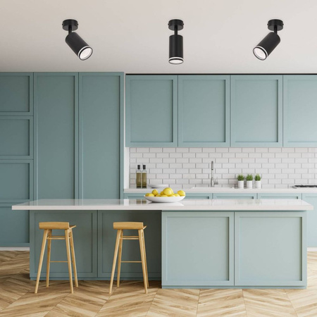 Kinkiet sufitowy pojedynczy Spot GU10 czarny