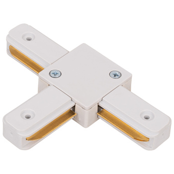 Łącznik trójnik do szynoprzewodu typ T biały