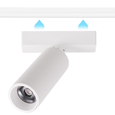 Oprawa magnetyczna reflektor LED lampa na szynoprzewód 9W BIAŁA 4000K tuba