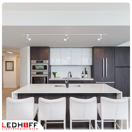 Reflektor szynowy biały GU10 lampa na szynoprzewód