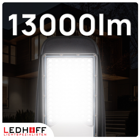 Lampa uliczna LED 100W 13000lm na parking regulowany uchwyt