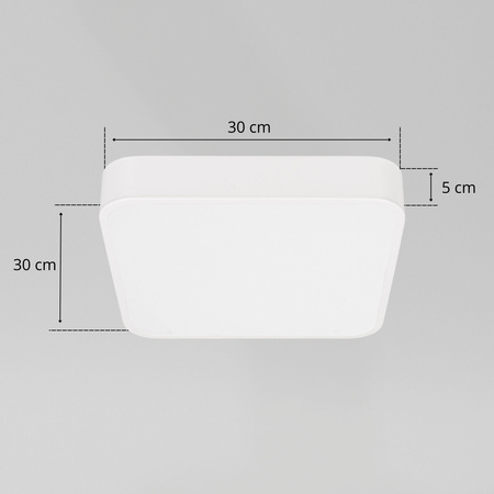 Plafon sufitowy LED biały 30x30cm