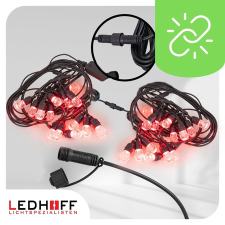 Girlanda ogrodowa świetlna SMART 14,6m + 15x żarówka LED RGB TUYA