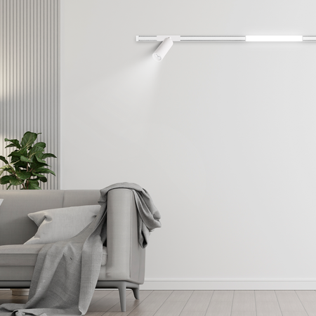 Oprawa magnetyczna reflektor LED lampa na szynoprzewód 9W BIAŁA 4000K tuba