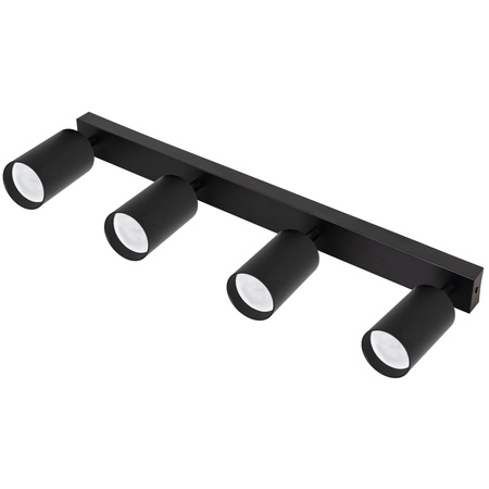 Kinkiet sufitowy poczwórny Spot GU10 czarny