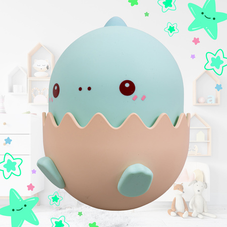 Lampka nocna LED dla dzieci DINOZAUR wielokolorowe światło Bezprzewodowa