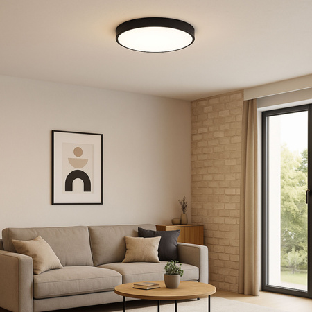 Plafon LED z PILOTEM Lampa sufitowa ŚCIEMNIANA 50cm