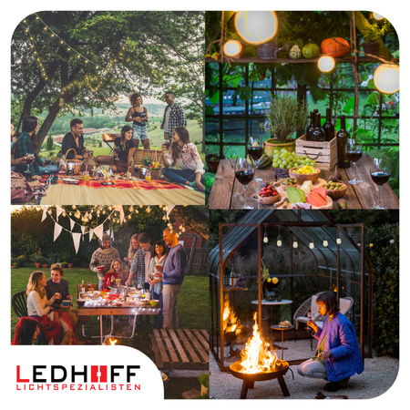 Girlanda ogrodowa świetlna SMART 11m + 18x żarówka wisząca LED TUYA