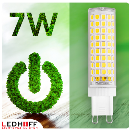 Żarówka LED G9 7W 1000lm 3000K barwa ciepła