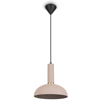 Lampa wisząca beżowa złota E27 nad stół NOWOCZESNA