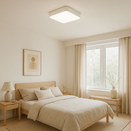 Plafon sufitowy LED biały 40x40cm