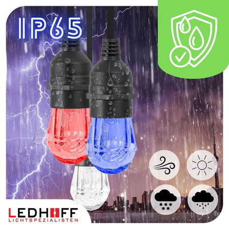 Girlanda ogrodowa świetlna SMART 14,6m + 15x żarówka LED RGB TUYA