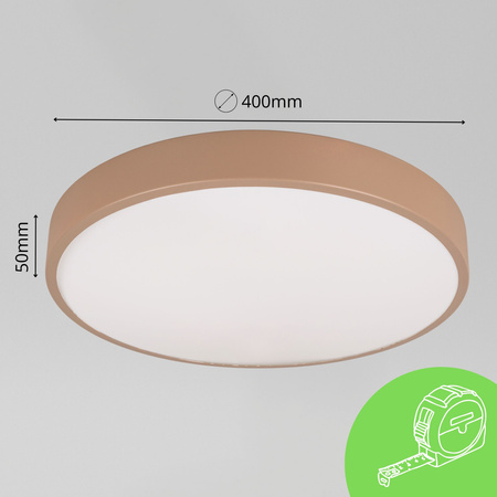Plafon sufitowy LED beżowy 40cm - wysoka wydajność świetlna 100lm/W