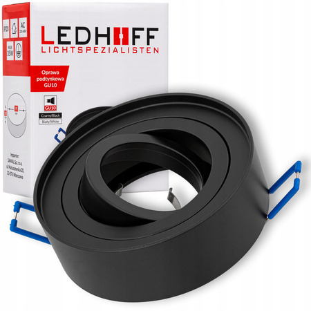 Oprawa podtynkowa GU10 95x30mm czarna