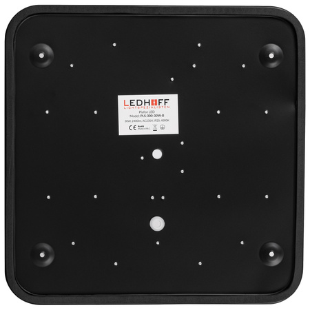 Plafon sufitowy LED czarny 30x30cm