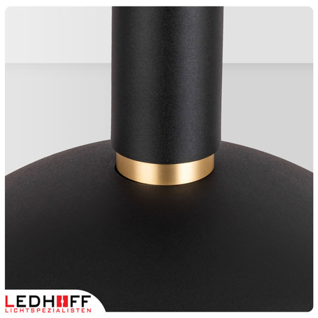 Lampa wisząca czarna złota E27 nad stół NOWOCZESNA