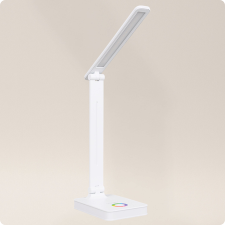 Lampka biurkowa LED biała 5W + światło RGB + USB