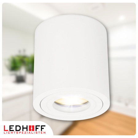 Oprawa Halogenowa Tuba LED GU10 do ŁAZIENKI Biała WODOODPORNA okrągła IP54