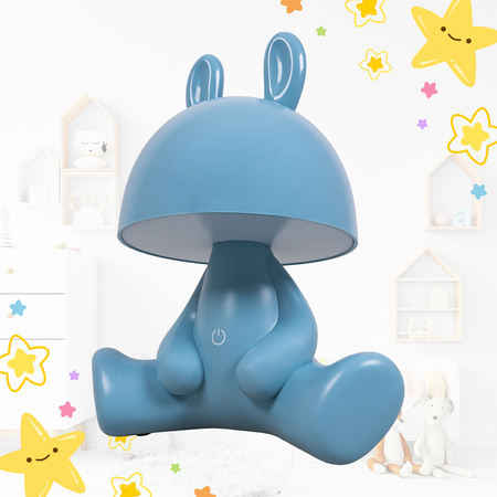 Lampka nocna LED dla dzieci KRÓLIK ciepłe światło Bezprzewodowa