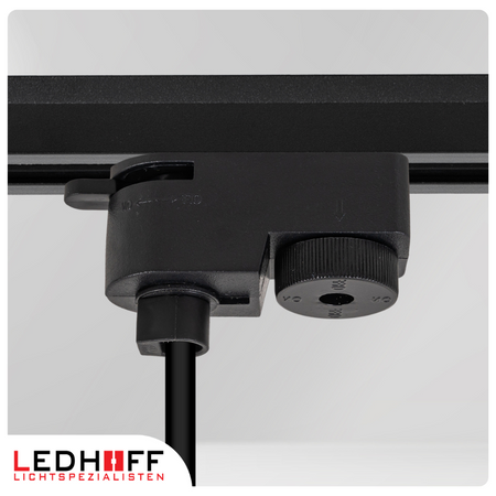 Reflektor szynowy czarny srebrny GU10 lampa wisząca 1m na szynoprzewód