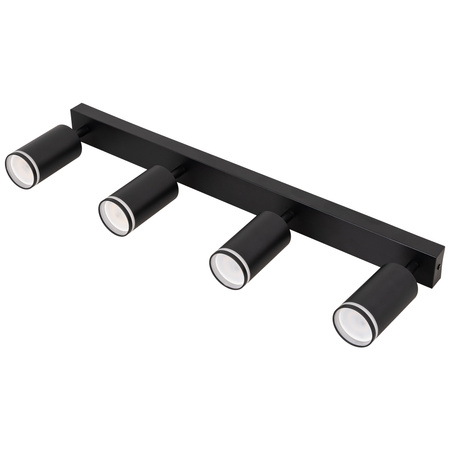 Kinkiet sufitowy poczwórny Spot GU10 czarny