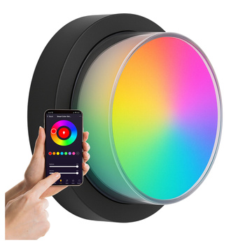 Lampa elewacyjna LED zewnętrzna Kinkiet ścienny okrągły SMART RGB 10W