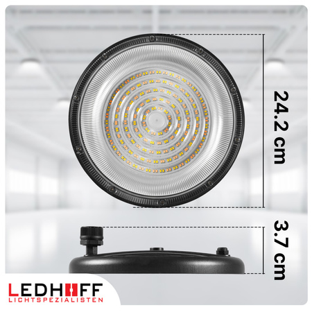 Lampa przemysłowa LED HighBay UFO 100W 3 barwy światła na magazyn halę