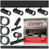 ZESTAW M20 LED 4x Lampa punktowa SPOT 7W 3 BARWY ŚWIATŁA + szyna magnetyczna 1m