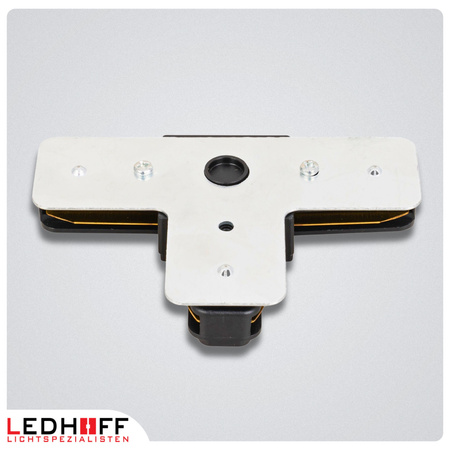 Łącznik trójnik do SZYN oświetleniowych szynoprzewodu LED typ T CZARNY