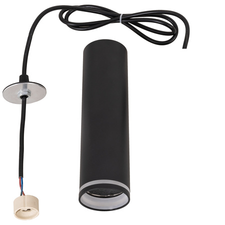 Lampa wisząca Tuba sufitowa oprawa LED GU10 czarna