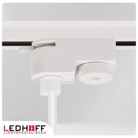 Reflektor szynowy biały srebrny GU10 lampa wisząca 1m na szynoprzewód