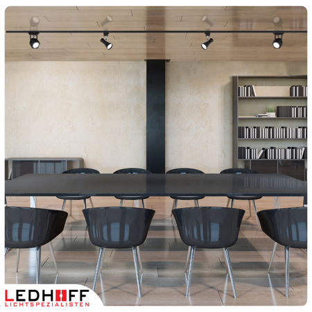 Reflektor szynowy czarny GU10 lampa na szynoprzewód