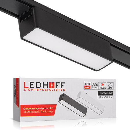 Oświetlenie szynowe magnetyczne ZESTAW listwa 1m + 3x reflektor LED