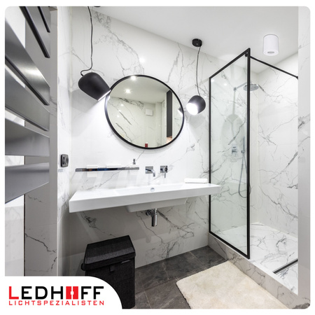 Oprawa Halogenowa Tuba LED GU10 do ŁAZIENKI Biała WODOODPORNA okrągła IP54